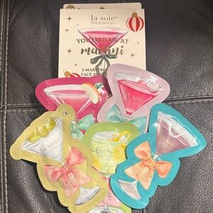 Martini Face Sheet Mask Set - Multicolor